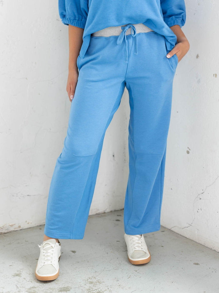 Contrast Waist Slim Barrel