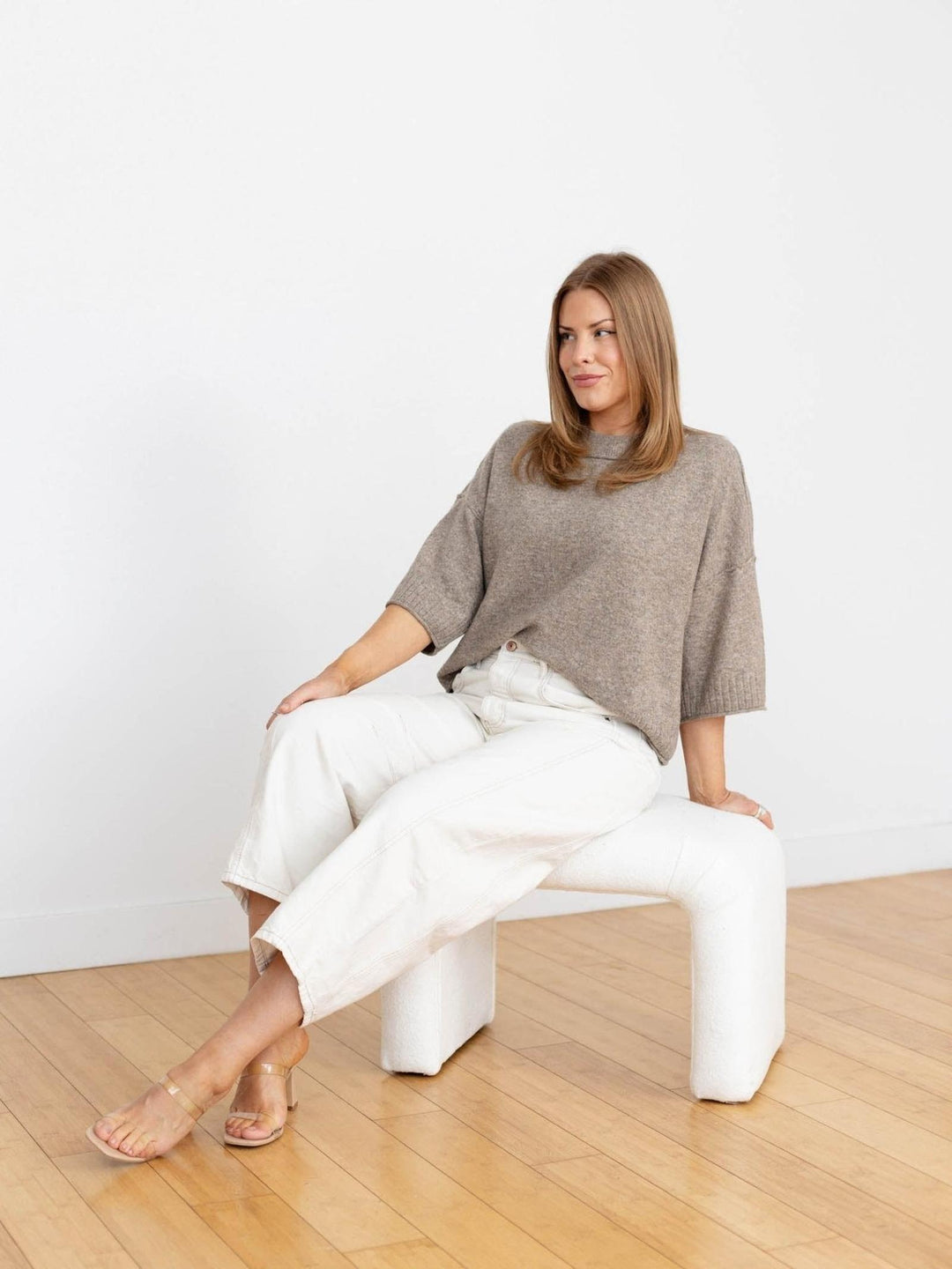 brown sweater