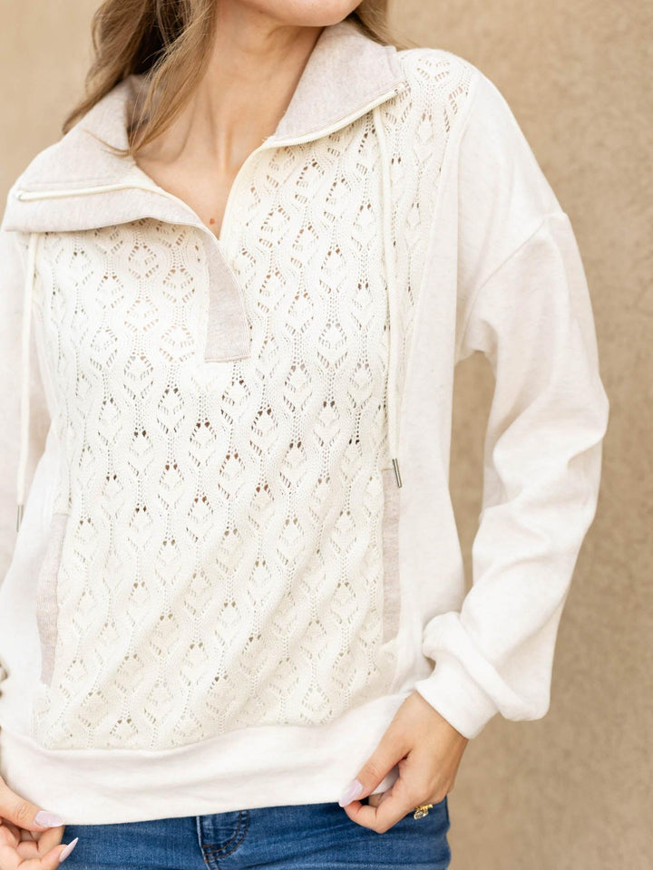 crochet knit top
