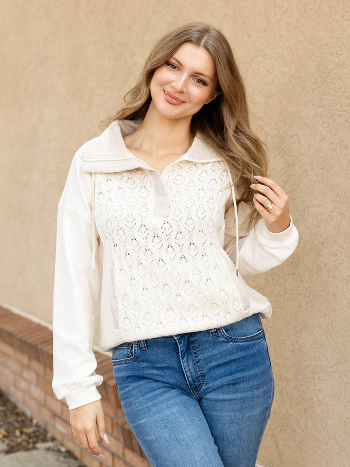 crochet knit top