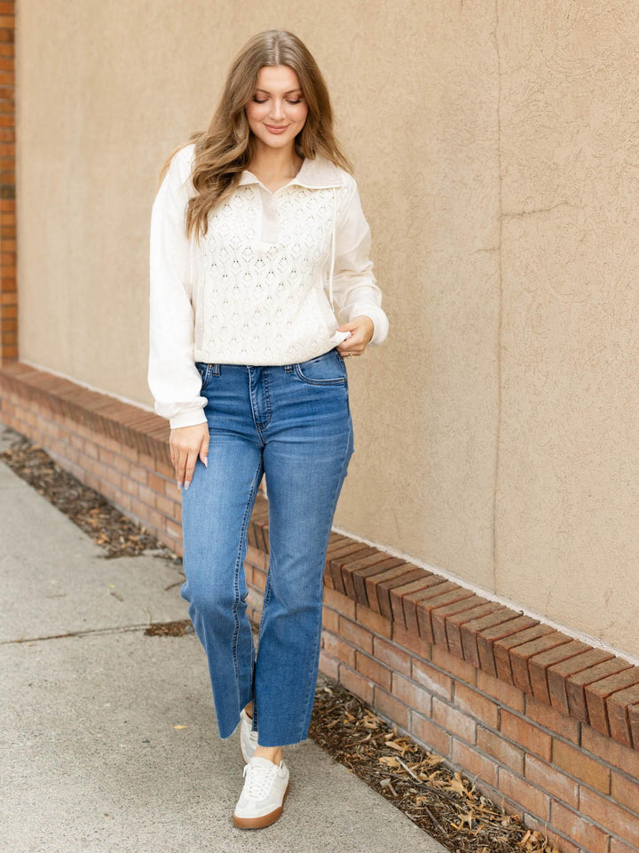 crochet knit top