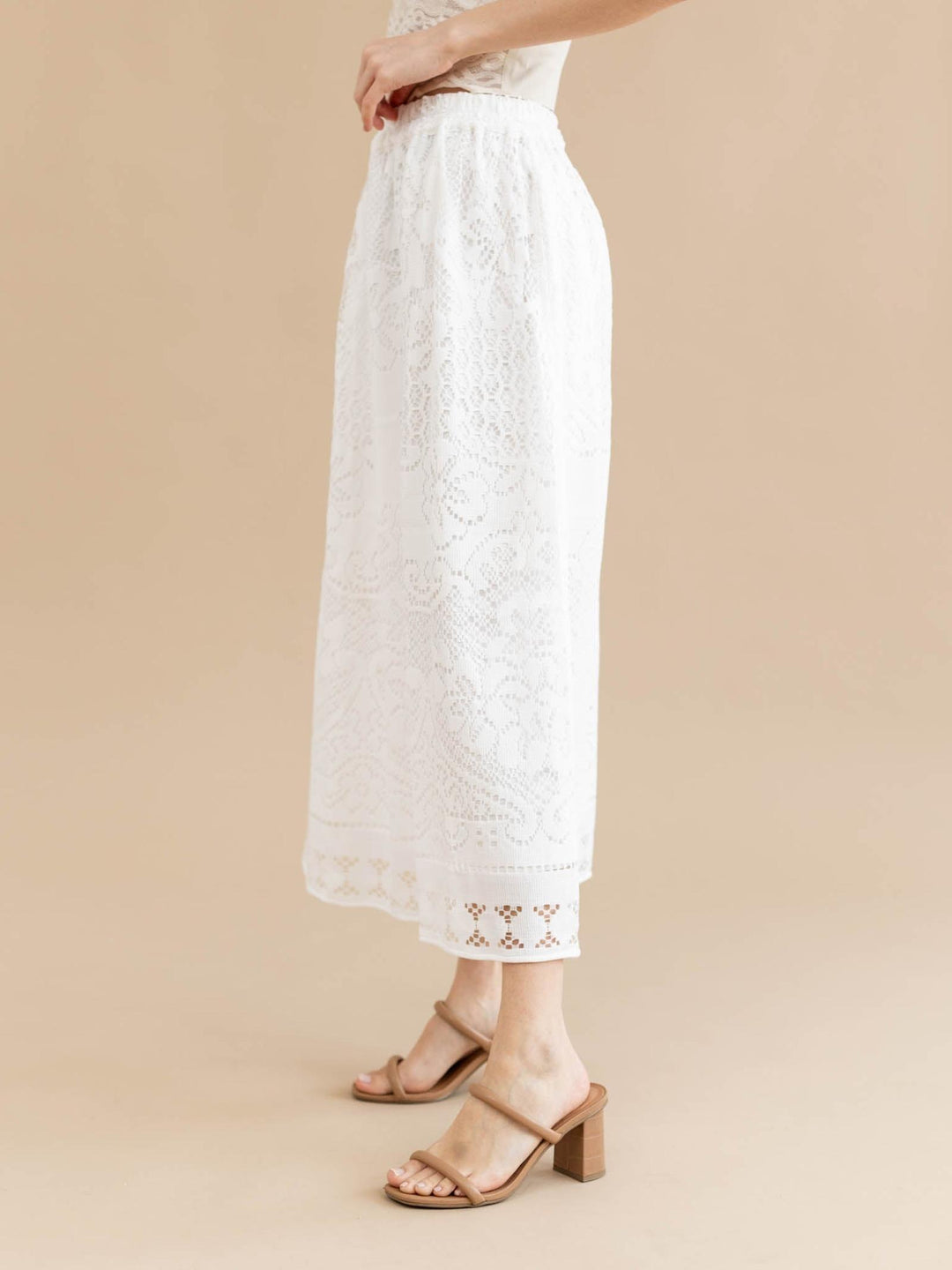 lace detail skirt 