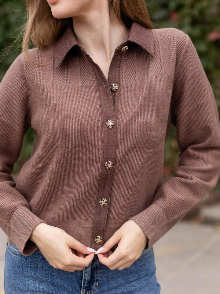 Current Air Long Sleeve Sweater Cardigan