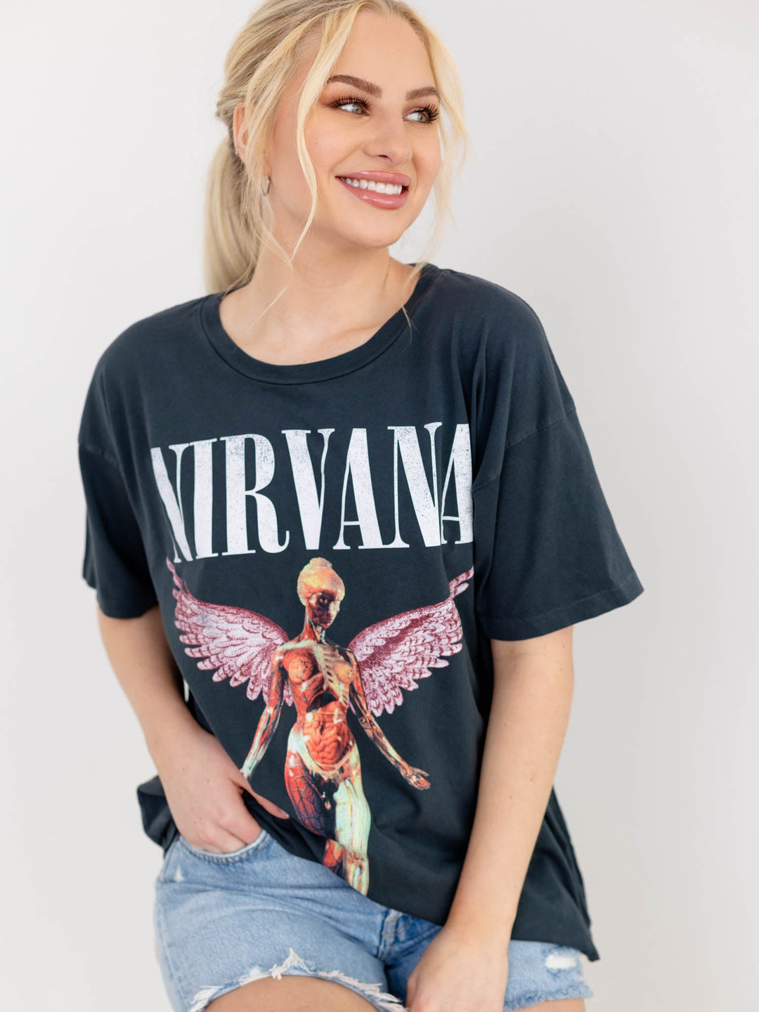 Daydreamer Nirvana In Utero Cover Merch TeeScreen tees
