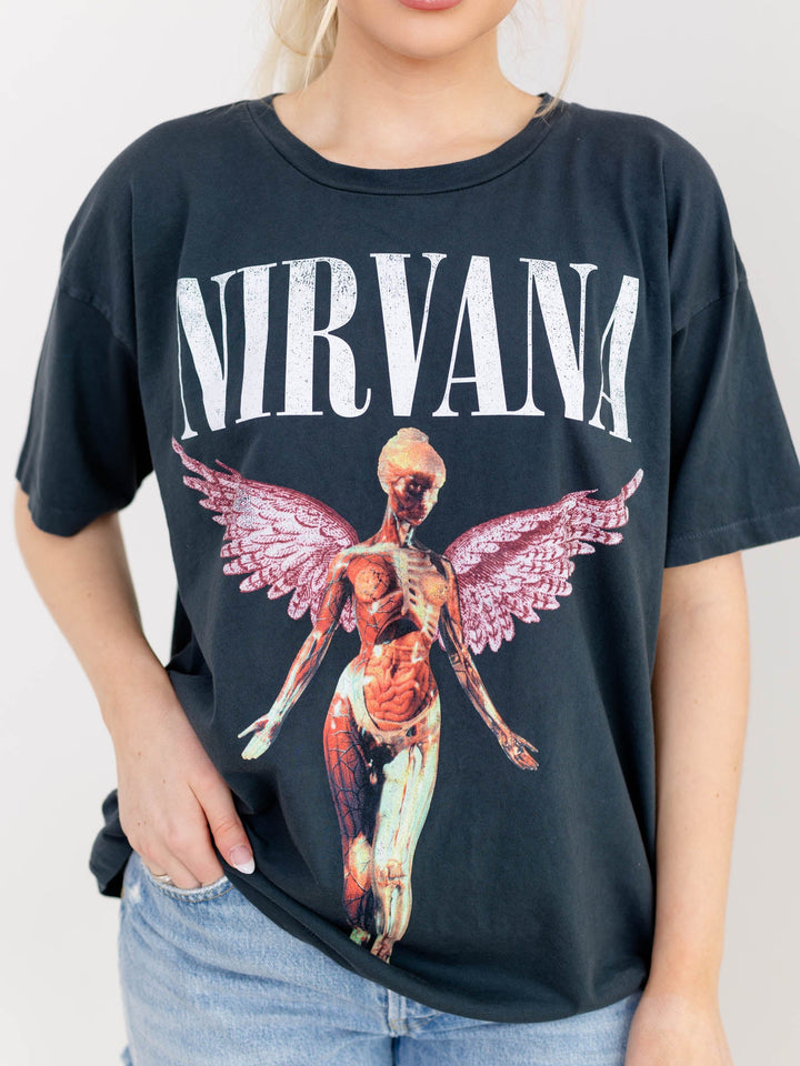 Daydreamer Nirvana In Utero Cover Merch TeeScreen tees