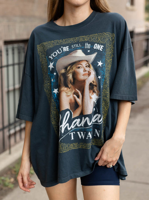 oversized shania twain graphic tee