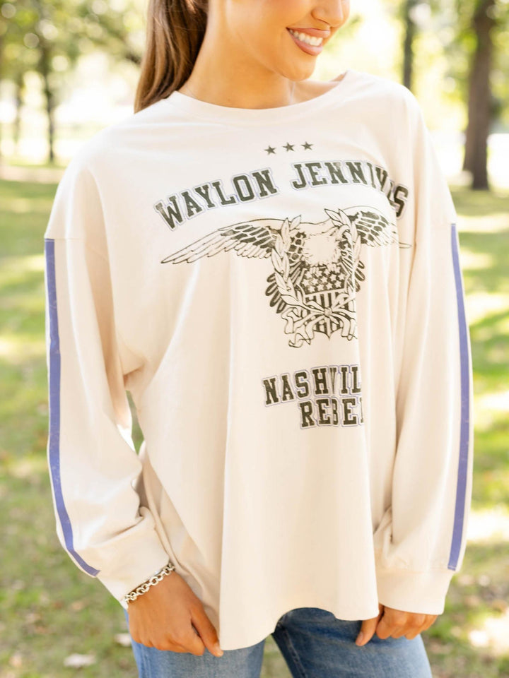 waylon jennings graphic tee