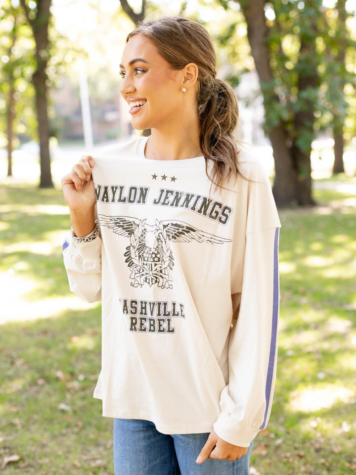 waylon jennings graphic tee