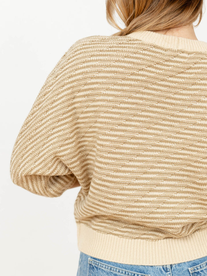 Democracy 3/4 Sleeve Dolman Blouson Sweater