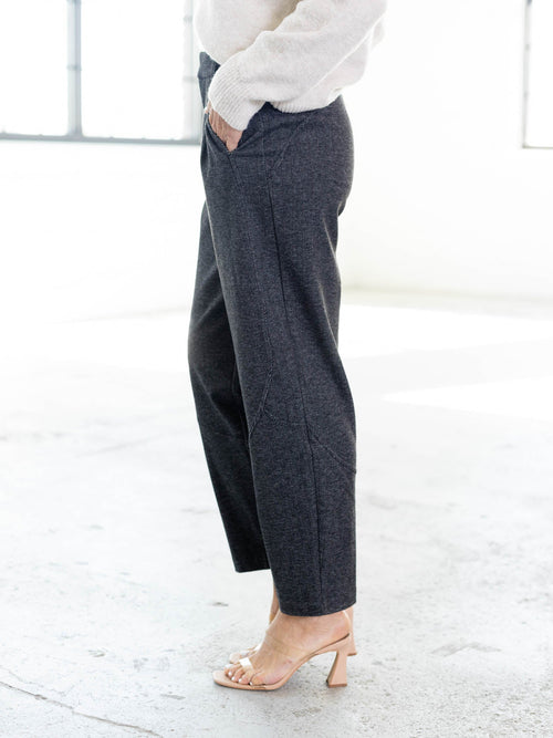 slim barrel dressy pants