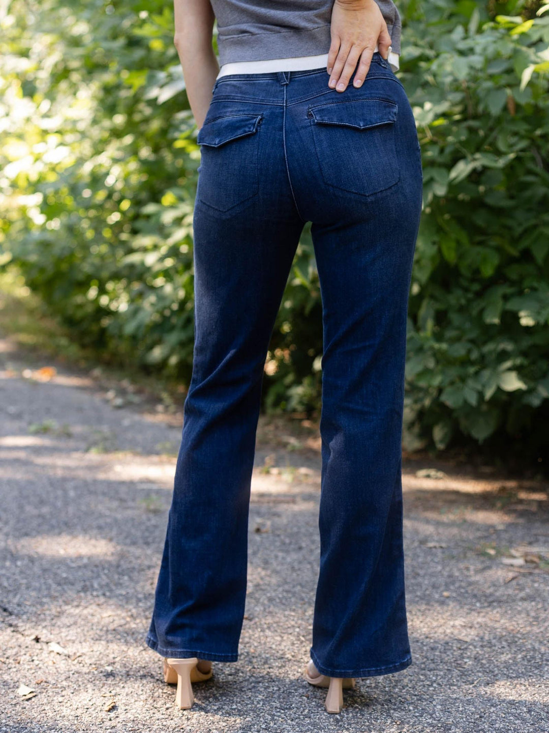 Democracy Indigo Ab Solution Skyrise Double Seam Trouser