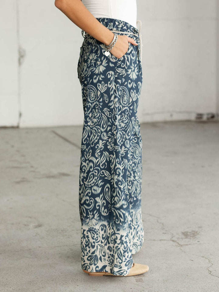 paisley flowy pants