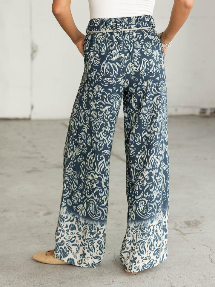 paisley flowy pants