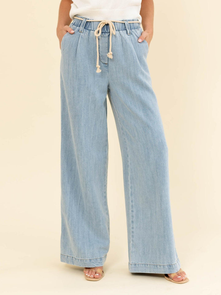 tie waist flowy pant