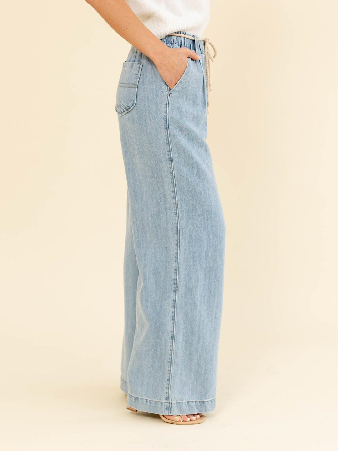 tie waist flowy pant