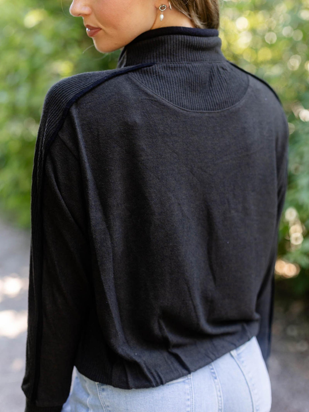 Democracy Mixed Media Bubble Hem Top