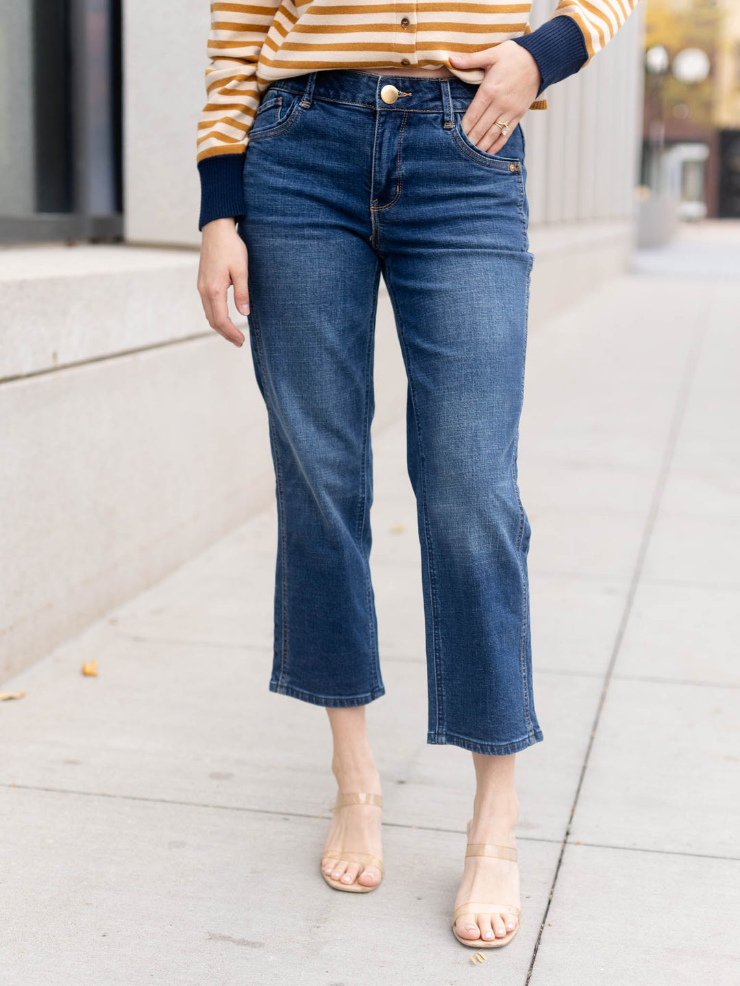 Democracy Petite Ab Solution Slice Ankle Straight