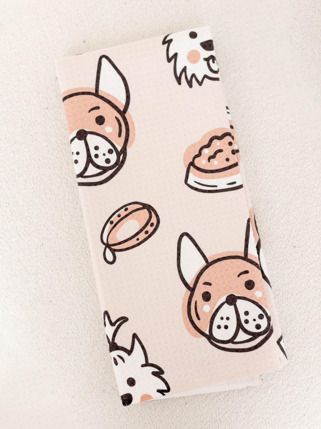 animated dog dishtowel