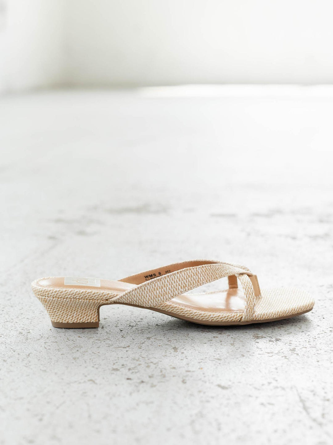 raffia thong sandals