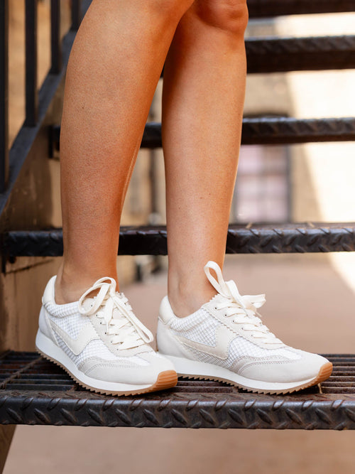 white mesh sneaker