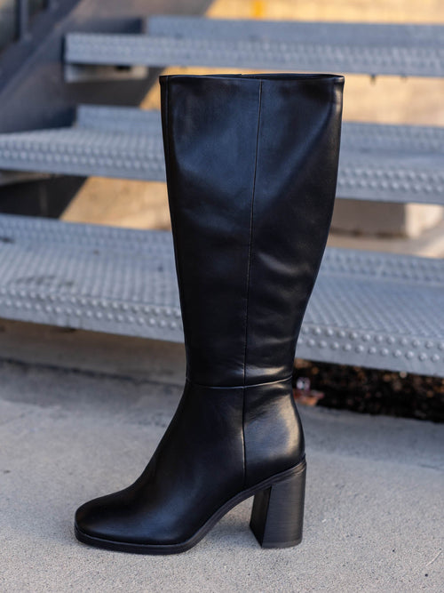 tall black boot