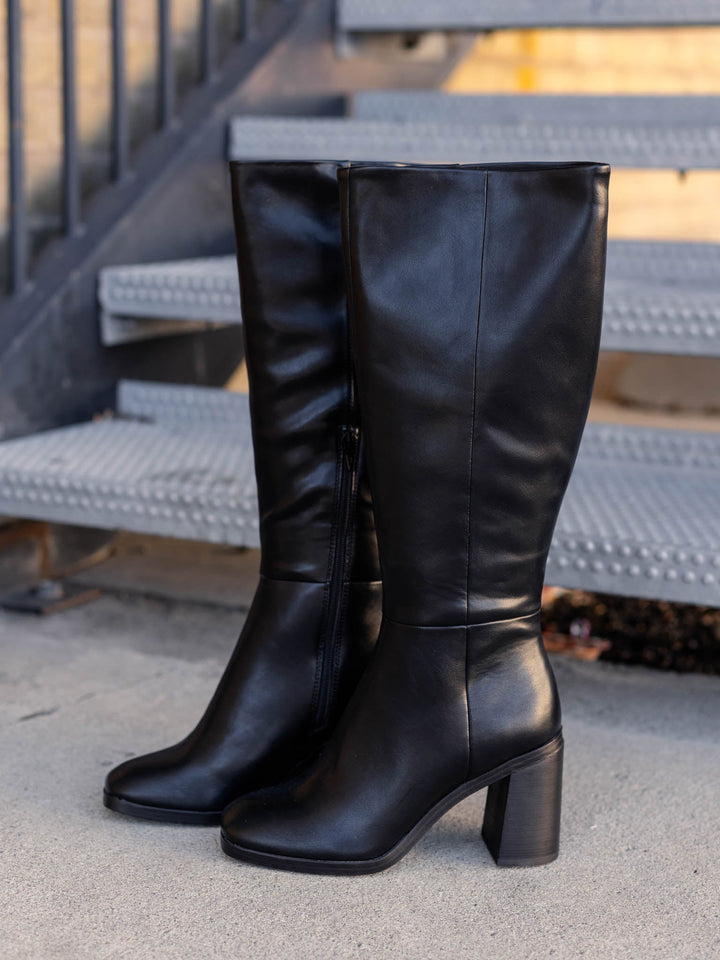 tall black boot