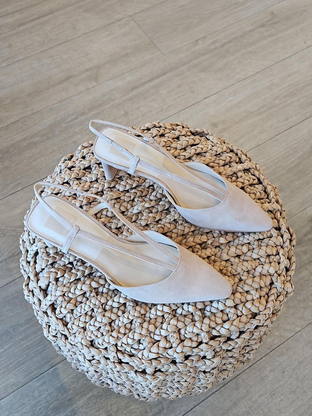 low strappy slingback neutral heel