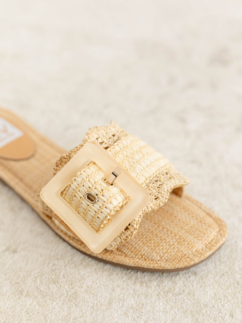 DV Dolce Vita Women's Jovani Flat Sandal - Asymmetrical Strap Croco Print