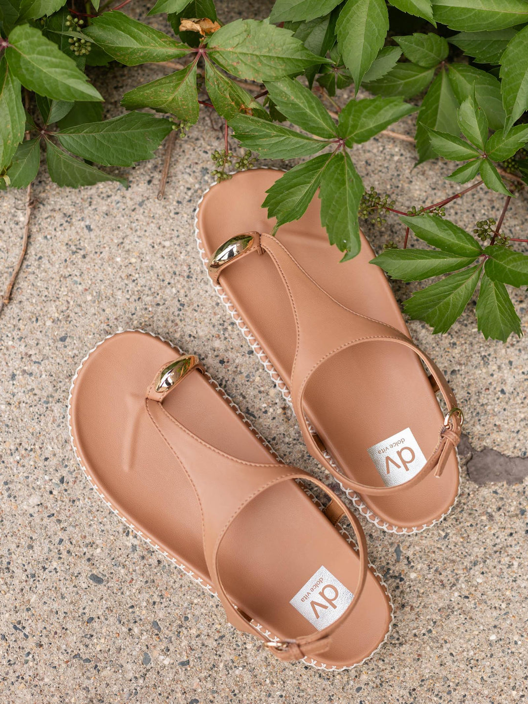 gold detail sandal