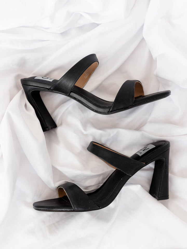 double strap heels