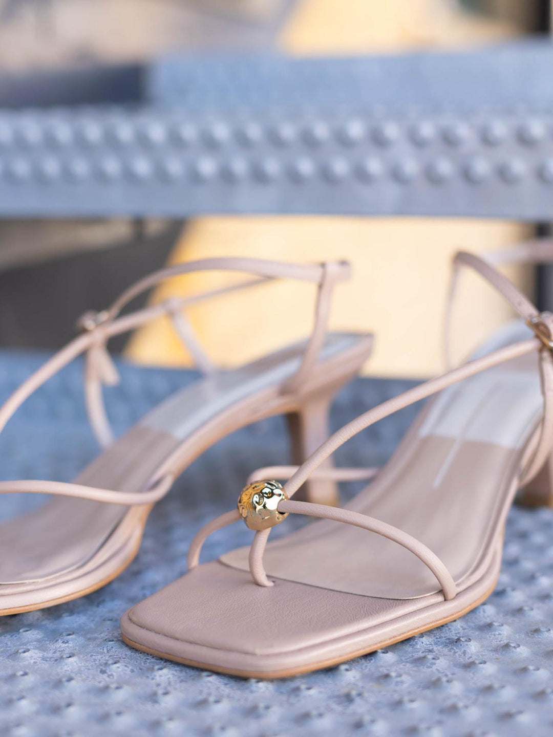 tan strappy heel