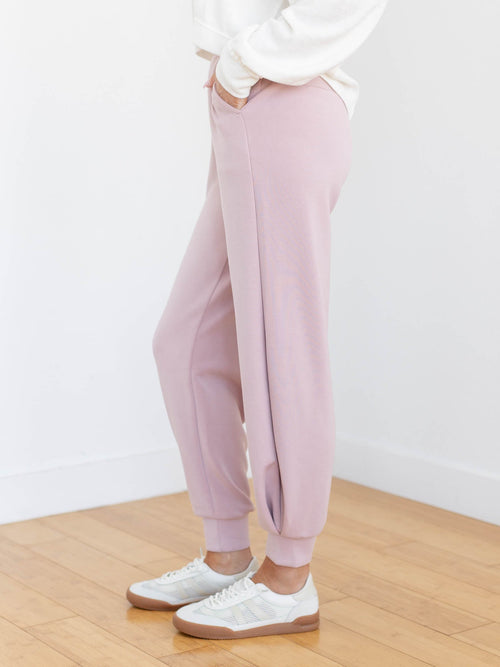 light pink soft jogger pants