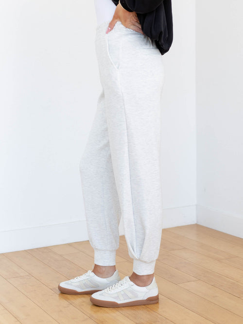 light heather gray soft jogger pants