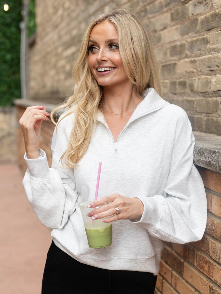 DoubleLUXE Quarter Zip Pullover