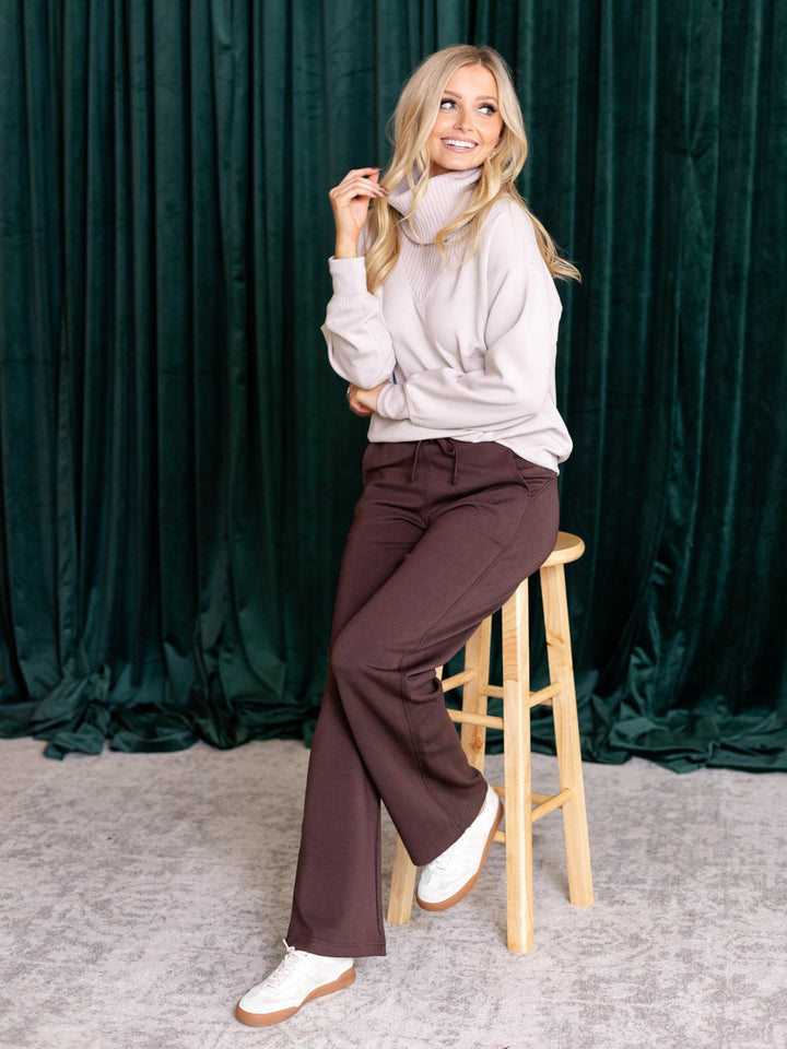 cream ribbed turtleneck