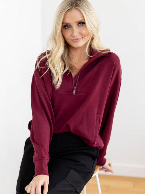 DoubleLUXE Soft Half Zip SweatshirtFleece