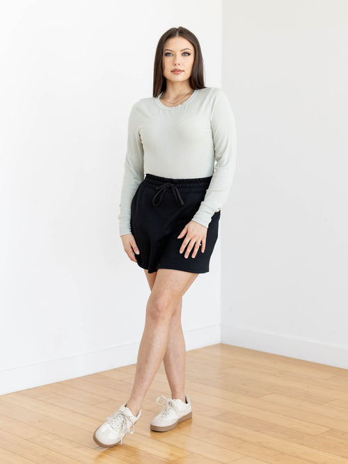 black super soft skort