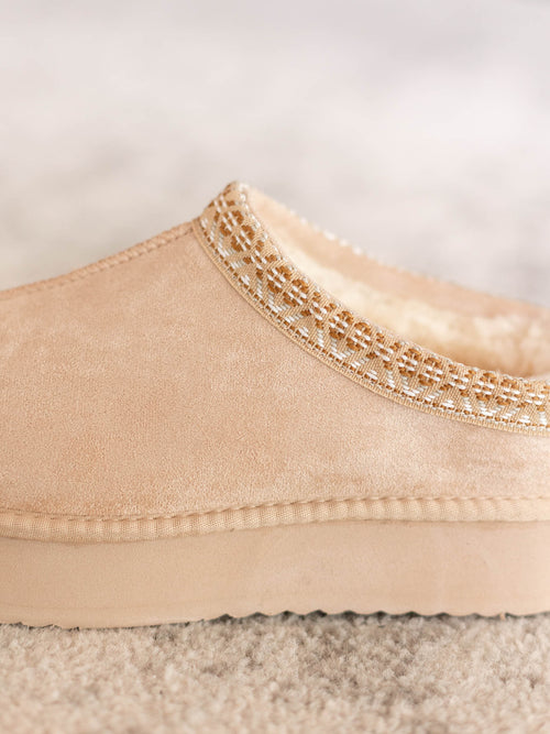 light neutral slip on