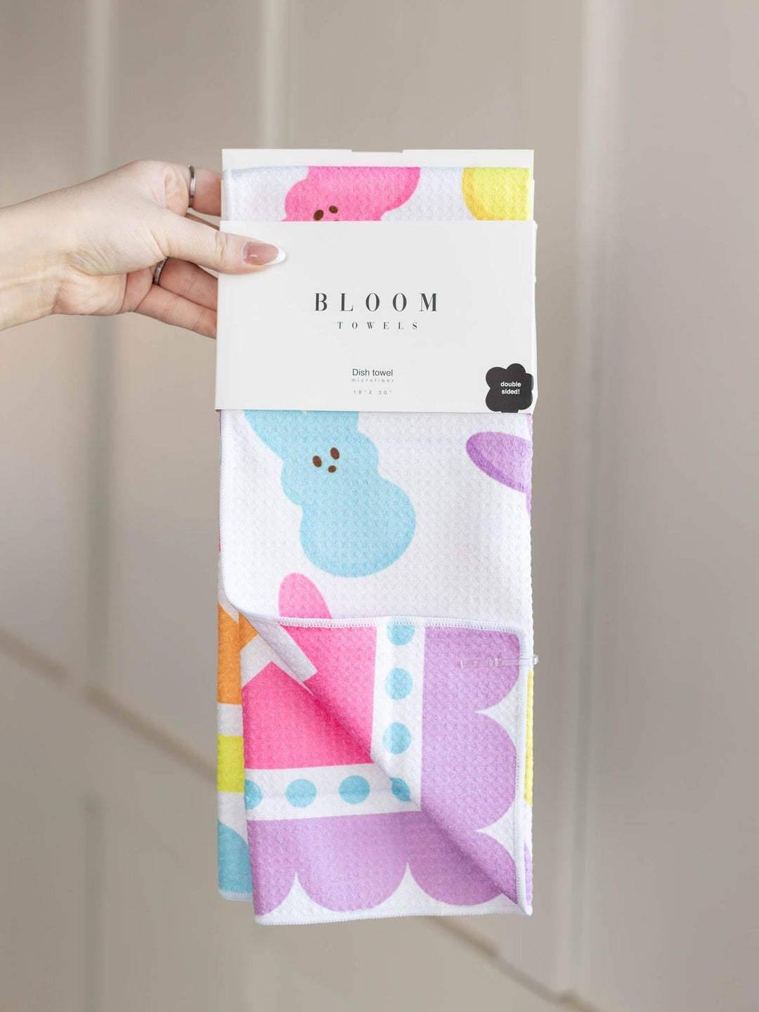 peeps on a towel