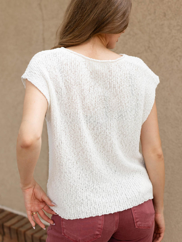 short sleeve knit top