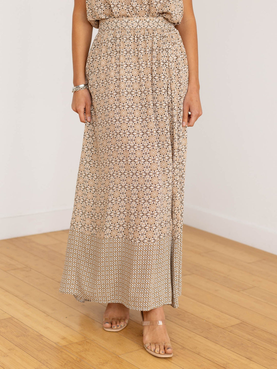 spring printed skirt