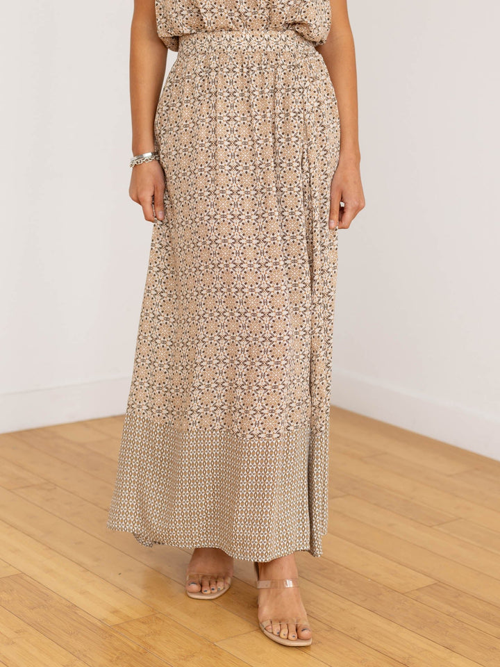 spring printed skirt