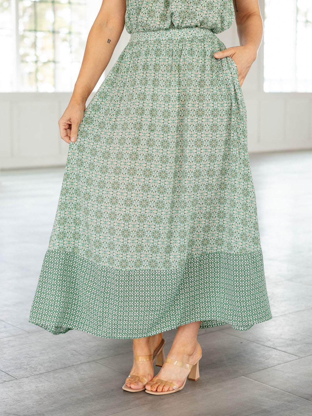 printed skirt