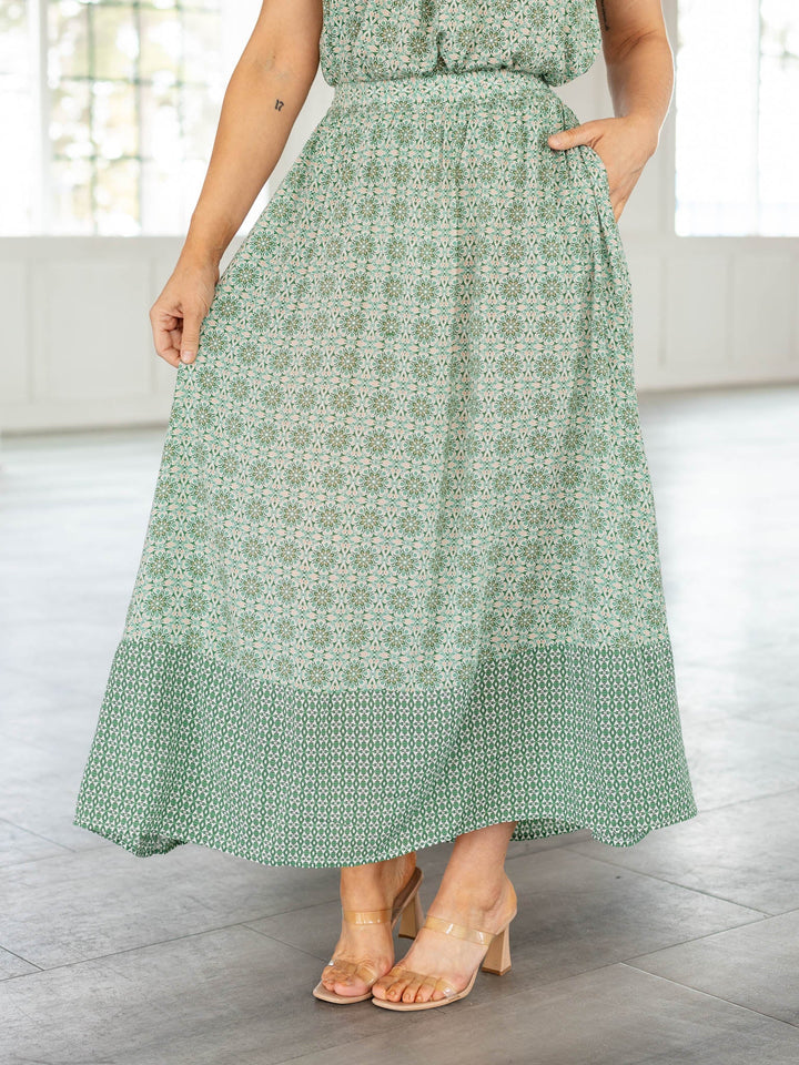 printed skirt
