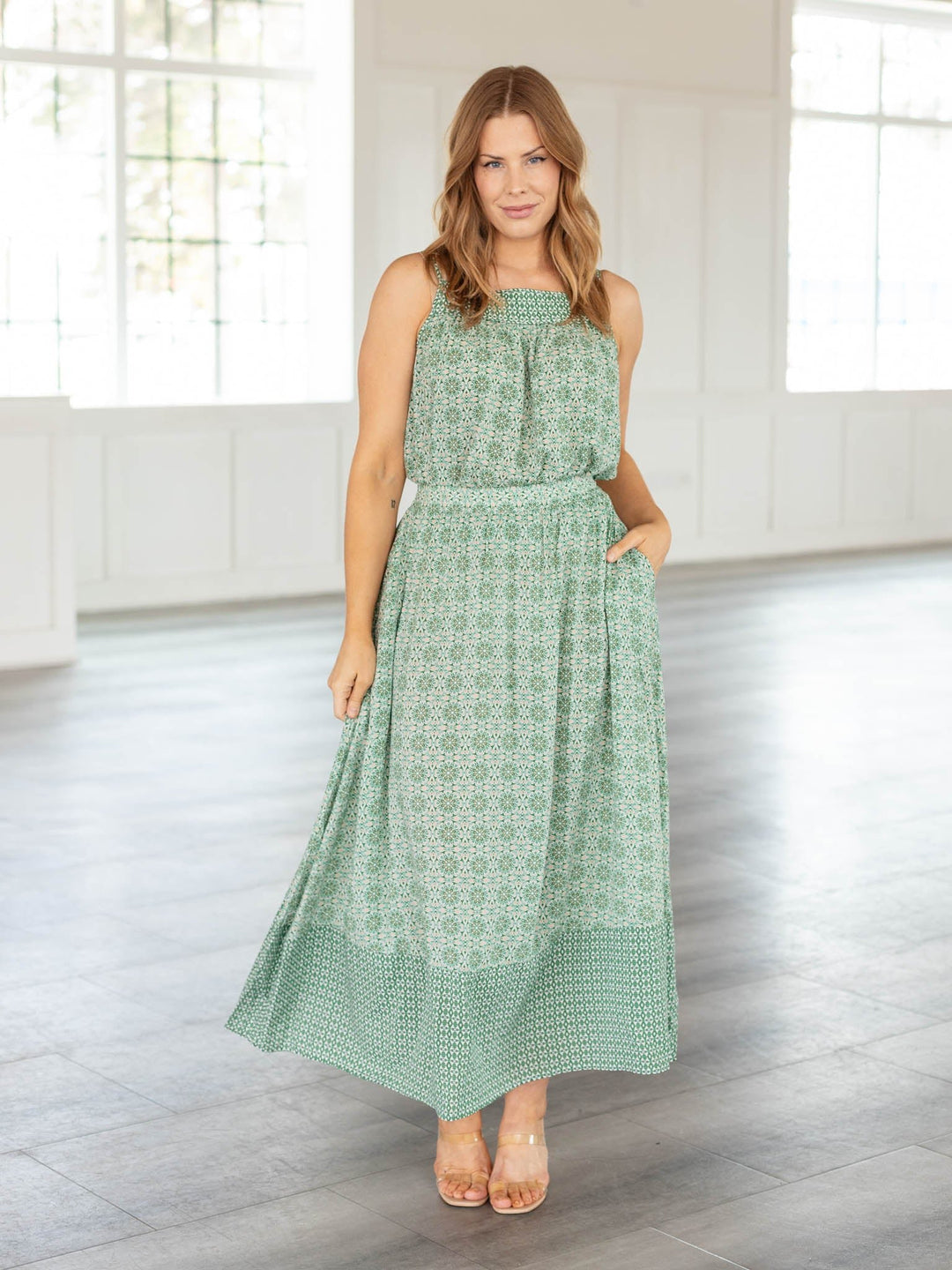 spring printed skirt