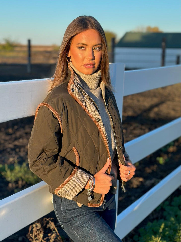 Elan Corduroy Trim Jacket