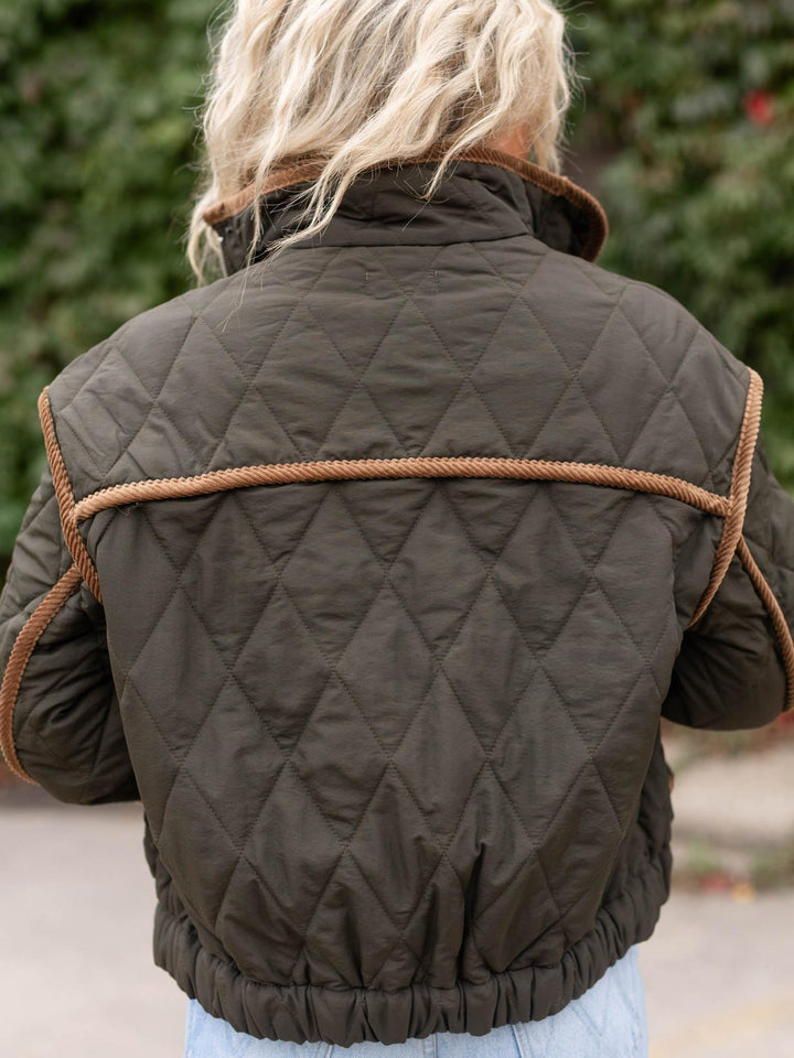 Elan Corduroy Trim Jacket