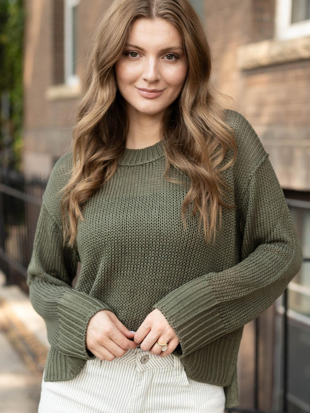 Elan Crewneck Lightweight Sweater