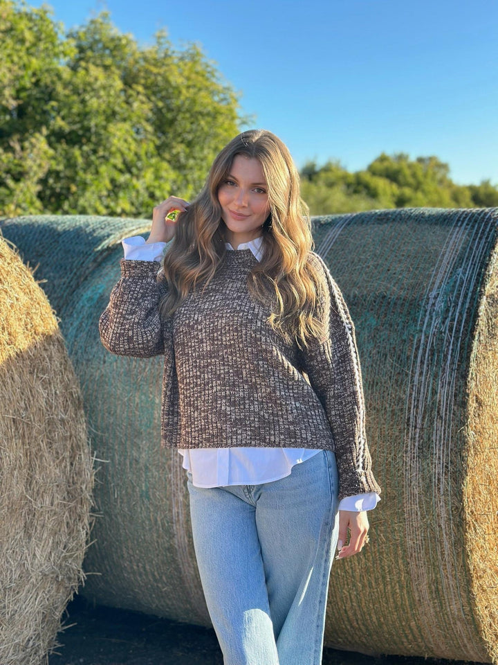 Elan Melange Crew Sweater