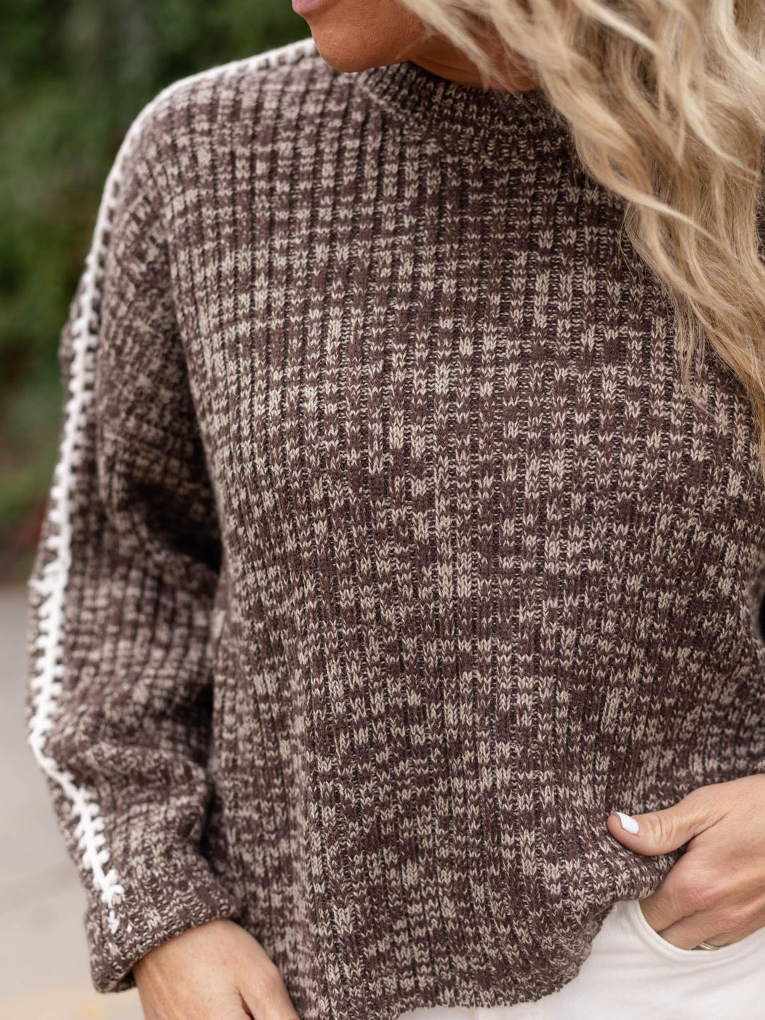 Elan Melange Crew Sweater